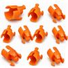 Bettecso 2 pz Auto Frizione Cilindro Maestro Clip Fibbia per Citroen Elysee C2 C3 C4 C5 C6 per Peugeot 307 308 408 2008 3008 207 2182 J6 Clutch Master Cylinder Buckle 9801271180 9676534480. (10 pz arancione)
