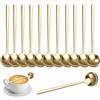 Rairsky Set da 12 Cucchiaini da caffè Dorato Cucchiaini Acciaio Inox 13 cm | Cucchiaini da Dolce, Cucchiaini Caffe Piccoli, Mini Cucchiaini Dolce Dessert, per Casa, Ristoranti, Lavabile in Lavastoviglie