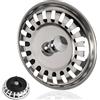 Your Day Mate Cestello di scarico per lavello, 1 set, Ø 80 mm, compatibile con sifone IKEA ATLANT e DOMSJÖ, cestello di scarico con guarnizione in gomma migliorata, adatto per lavello Atlant e lavello Domsjö