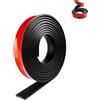 YUNXCNA Strisce di Gomma in Neoprene, Profili in Gomma Autoadesivi, Nastro Sigillante, per Sigillature fai da te, Pavimentazioni, Sigillature Esterne, 25 x 3 mm