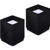 FytStycale Rialzi per Letti E Mobili Rialzi per Sedie Rialzi per Divani Rialzi per Piedini per La Casa Accessori per Piedini, Quadrato 4x5cm Nero