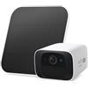 eufy Security SoloCam C210 con pannello solare, telecamera wi-fi esterno, telecamera wifi esterno senza fili, risoluzione 2K, IP67, nessun canone mensile, HomeBase non richiesto