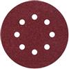 wolfcraft 5 dischi abrasivi autoadesivi per legno e metallo Ø 125 mm I 2069000 I grana 40 I per levigatrici orbitali I lunga durata e utilizzo universale I corindone I forati
