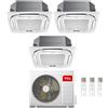 Tcl CONDIZIONATORE TCL TRIAL SPLIT CASSETTA A 4 VIE 12000+12000+12000 BTU WIFI INVERTER MT3240 A++