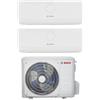 Bosch Climatizzatore Condizionatore Bosch Dual Split Inverter serie CLIMATE 3000i 9+12 con CL5000M 62/3 E R-32 Wi-Fi Optional 9000+12000