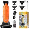 KEMEI 2099 Tagliacapelli Uomo, Macchinetta Wireless con Base Ricarica | Lama A T, Motore Potente da 7000 RPM, Taglia Barba Uomo con 3 Pettini Guida, Uso per Casa e Barbiere