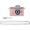 Acouto Fotocamera Palmare, Video 1080P Immagine da 48 MP Obiettivo Grandangolare con Schermo Ribaltabile a 180° da 1,47 Pollici e Luce di Riempimento, per Selfie con Animali Domestici (PINK)