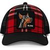 GOORIN BROS BASEBALL CAP BLOKE IN PANNO ROSSO E NERO