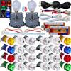 SJ@JX Arcade Game LED Controller Lamp USB Encoder board Gamepad Microswitch Light Button 8way LED Joystick for Nintendo Switch PC PS3 Retropie Raspberry Pi MAME