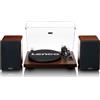 Lenco Giradischi + altoparlanti Hi-Fi Lenco LS 600WA Bluetooth Marrone scuro/Nero [LS-600WA]