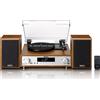 Lenco Giradischi Lenco MC-160WD con radio Dab/Fm/Bluetooth 33/45 giri Legna