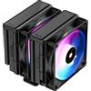 DELTA Dissipatore cpu ad aria Delta A62 ARGB 2x120mm Nero [DELTA-A62-BK2NAWN00X-GL]