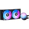 DELTA Dissipatore cpu a liquido All-in-One Delta L24 ARGB V2 2x120mm Nero [DELTA-L24-BK2AAWNN02X-GL]