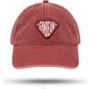 GymBeam Sunday Dad Cap Washed Burgundy UNI