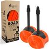 IMPALAPRO Camera d'aria in TPU per bici da strada, 700c, 18-32C | Camera d'aria 700c da 0,25 mm, migliore ritenzione della pressione, valvola Presta semi-metallica 45/65/85 mm