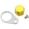 Kivivaka Alluminio Reel Maniglia Vite Dado Cap Baitcasting Sinistra Destra | Costruzione in lega di alluminio, rivestimento antiruggine, ad alta resistenza, non deformazione, compatibile sinistra/destra