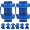 Abaodam 8 Pezzi Tappi per Tubo Trampolino, Copertura Piccola, Plastica Blu | Ricambio Pratico per Collegamento Rete, Installazione Semplice, per Palo di Recinzione e Mesh