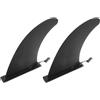 HEMOTON 2 Pezzi Pinna Centrale per Tavola SUP e Longboard, Grande, Nera | Plastica, Design Regolabile, Facile da Installare, Migliora Stabilità e Tracciamento