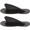 HEMOTON 2 Pezzi Pinna da Surf Gonfiabile in PVC Nera, Accessorio per Tavola | Montaggio Facile, Mantiene Stabilità e Controllo, Favorisce Curve Strette, Guida Precisa su Acqua