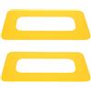 POPETPOP Patch Riparazione per Slot Pinna Paddleboard, PVC Giallo per | Installazione Semplice, Adattamento Preciso, Protezione della Distribuzione della Forza, per Spiaggia e Uso Competitivo