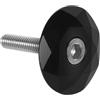 TEHAUX Tappo per Cuffia Bici da Strada 31,8mm in Alluminio con Bullone | Copri Superiore Rotondo, Stile Moderno Decorativo, Resistenza alle Intemperie, Montaggio Facile per Attacco Manubrio