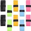SAFIGLE Nastro Overgrip 25mm X 1,1 M 10 Pezzi per Racchetta da Badminton | PU Leggero, Assorbente e Facile da Applicare, per Racchette da Badminton e Paddle
