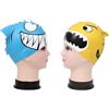 WRITWAA Cuffia Nuoto Divertente in Silicone Giallo, Pesce Cartone | Flessibile e Confortevole, Protegge i Chioma, Riduce la Fatica, per Ragazzi e Ragazze