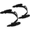 Alipis Cinghie per Pinne da Immersione Regolabili Tpr con Fibbie, | Ricambio a Sgancio Rapido, Apertura Tallone Compatibile, Nero, per Immersione e Snorkeling