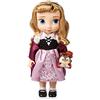 Disney Store Bambola della Bella Addormentata della Collezione Animator, Aurora, 39 cm/15, con Capelli realistici applicati, Outfit, Peluche di Gufo in Raso Imbottito, da Collezione, età 3+