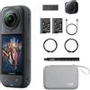 Insta360 X5 Camera Impermeabile 8K 360º Superba in Bassa Luce Selfie Stick