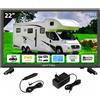 Antteq TV 22 Pollici Full HD 1080p LED 12V per Camper Camion e Casa