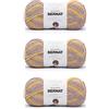 Bernat Softee, Filato in cotone Golden Haze (giallo), confezione da 3 gomitoli da 120 g, nylon, 3 DK (leggero), 220 m, per lavori a maglia, uncinetto e artigianato