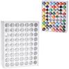 SANFURNEY Organizer verticale per pittura con 63 fori, per fusti di mele, Folkart, 56,7 g, da montare a parete