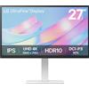 LG 27US550-W.AEK Monitor PC 68,6 cm [27] 3840 x 2160 Pixel 4K Ultra HD LCD Bianco (LG UltraFine 27 IPS Height Adjustable Monitor) [27US550-W.AEK]