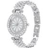 Hemobllo Orologio da donna: orologio da donna di lusso, con strass e quadrante con strass, elegante orologio da polso, alla moda, casual