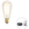 Calex lampada LED E27 intelligente dimmerabile ST64 Gold I ottone 7W 806 lm 1800-3000K
