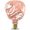 Calex E27 lampada LED dimmerabile G125 rosa 4W 70 lm 1800K