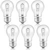 Liuyife 6 Pezzi E27 42W Lampadina, Dimmerabile, Lampadina a Globo A55 E27 a vite, Bianco Caldo 2700K, 650LM, AC 220-240V, E27 Lampadina Classic Trasparente per Plafoniere, Applique, Lampada da Tavolo