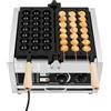 NadineDutol Piastra per cialde in acciaio inox Bubble Waffle 1500W Elettrico Bubble Waffle Maker Macchina Commerciale Waffle Padella antiaderente per panetterie Ristoranti Chioschi mense