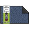 SQUATCH® CleanStep Pro | Zerbino Lavabile da Interno (Blu, 80x120cm) | Trattiene polvere, terra, fango e umidità | Antiscivolo, resistente e ritagliabile | Per ingressi, interni ed esterni coperti