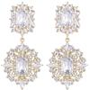 EVER FAITH Orecchini Cristallo austriaco Matrimonio Art Deco Vintage Stile Gatsby Lampadario Orecchini pendenti
