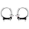 ONEFINITY Orecchini a cerchio bassotto S925 in argento Sterling da donna