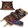 ENHANCE Venture Canvas Dice Roll Case - Dice Carrying Case with Removable Dice T