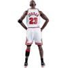 COMPLETO CANOTTA+PANTA DA COLLEZIONE ADULTO-BASKET-CHICAGO BULLS-JORDAN-BIANCO