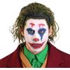 Augesak Joker Parrucca da Uomo, Verde per Costume da Jolly da Uomo, Parrucca Ricci Joker Verde, Parrucca Corta Ondulata da Pagliaccio per Uomo Carnevale Halloween Costume da Joker Cosplay