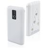 Mediawave Store - Power Bank 2000mAh Caricabatterie Rapido Portatile con 4 Cavi Inclusi USB, Caricatore per Smartphone Tablet PC da Viaggio, Ricarica Rapida, Tascabile (Bianco)