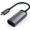 SATECHI Adattatore Ethernet Gigabit USB-C, Grigio Siderale | 10/100/1000Mbps, design compatto in alluminio, plug and play, per MacBook Air/Pro, laptop Windows, iPad e iPhone