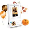 HP Sprocket Photo Booth Machine Stampante fotografica istantanea a colori, Touchscreen da 10,1 (25,6 cm), Ring Light, Cornici personalizzate, Carta Zink per Photobooth 3x4 (7,6x10,1 cm), Bianco.