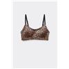 Tezenis Reggiseno Push-up Taglio Vivo Stampa Natural Lifting Plus Donna Marrone