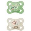 MAM | Ciuccio originale alla moda 6+ mesi (2 pezzi) colore casuale - Ciuccio in silicone simmetrico e anatomico - tettarella con scatola di trasporto e sterilizzazione